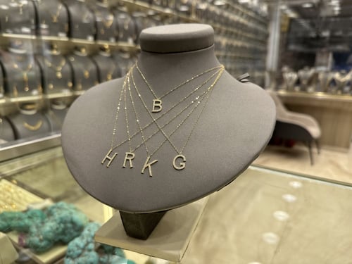 تعاليق الأحرف الإنجليزية الذهب