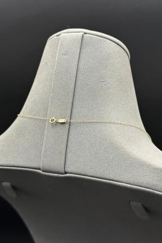 سلسال ذهب ناعم عيار 18 دائري فلورا تصميم الماس وزن...