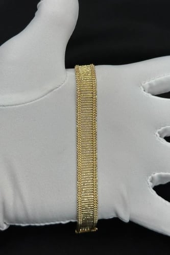 اسوارة سلالم ذهب صافي ايطالي عيار 18 وزن 13.1 جرام