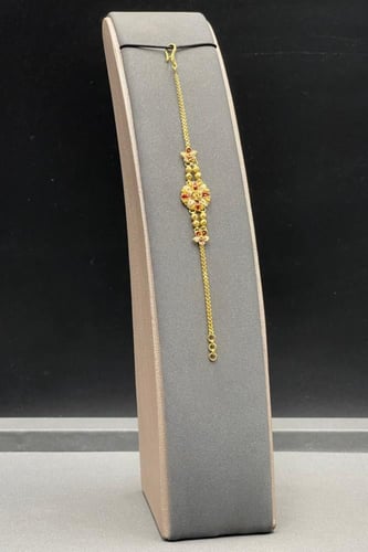 اسوارة اطفال شكل زهرة ذهب تصميم هندي عيار 21 وزن 4...