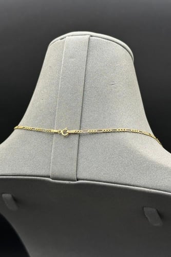 عقد جنزير ذهب صافي عيار 18 وزن من 2.5 الى 2.6 جرام