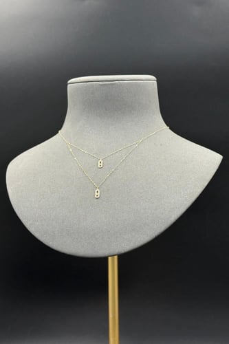 سلسال ذهب عيار 18 دورين تصميم الماس وزن من 0.6 الى...