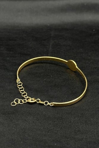 اسوارة اطفال قلب ذهب ملون عيار 18 وزن 4.2 جرام