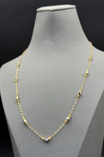 سلسال ذهب عيار ٢١ كور بتصميم هندي وزن 4.2 جرام