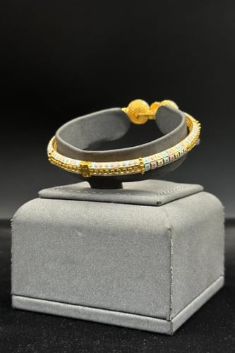 اسوارة ذهب تصميم هندي عيار 21 وزن 17.4 جرام