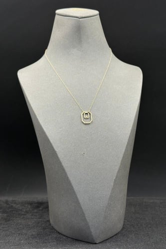 سلسال ذهب ناعم عيار 18 بتصميم الماس وزن 1 جرام