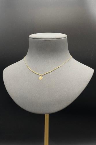 عقد دائري ذهب صافي عيار 21 وزن 1 جرام