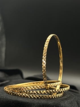 بناجر ذهب صافي عيار 21 صب - موديل حبات السكر