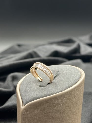 خاتم الماس ناعم موديل باقيت راقي