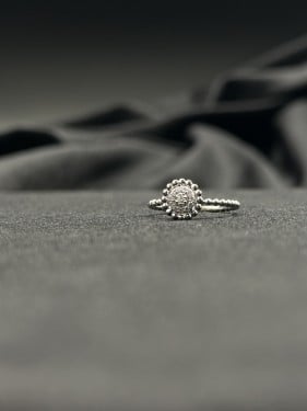 خاتم الماس اصلي بتصميم دائري فخم