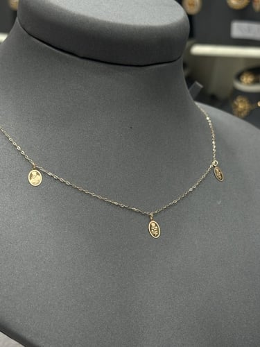 شوكر شكل سبيكة بيضاوي عيار 21 ذهب صافي