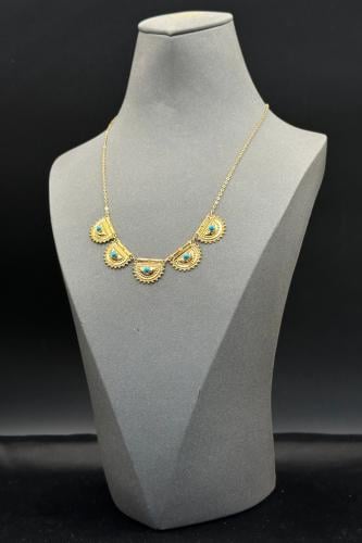 سلسال شوكر ذهب عيار 21 براشي بحريني وزن من 4.9 الى...