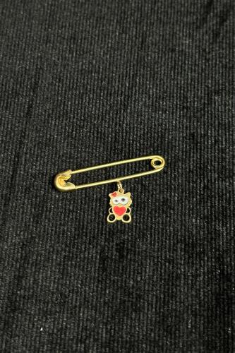 بروش اطفال ذهب ملون عيار 18 وزن 1.1 جرام