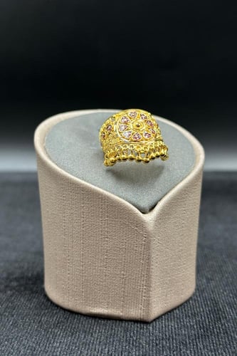خاتم ذهب تصميم هندي عيار 21 وزن 5.2 جرام
