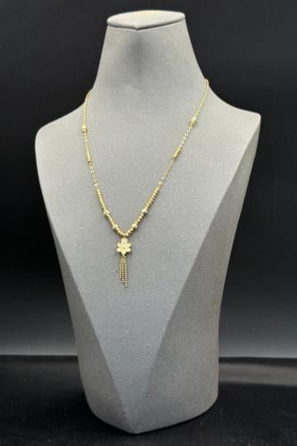 عقد زهرة ذهب تصميم هندي عيار 21 وزن 5.3 جرام