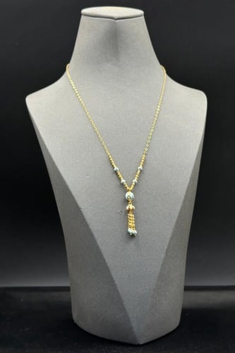 عقد كور نازل ذهب تصميم هندي عيار 21 وزن 5.8 جرام