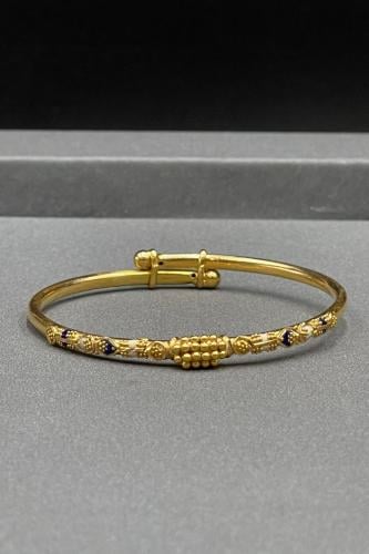 اسوارة اطفال ذهب تصميم هندي عيار 21 وزن 5.4 جرام