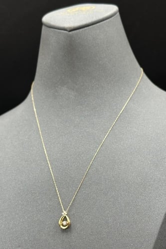 عقد الماس وزن الذهب : 1.08 جرام وزن الألماس : 0.10...