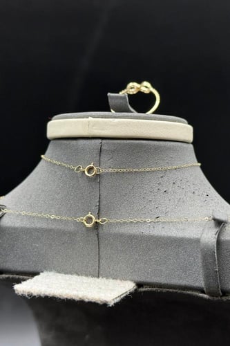 طقم انفنتي ذهب عيار 18 وعد اللانهاية وزن 2.6 جرام