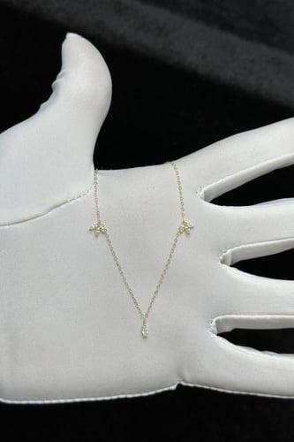 سلسلة ذهب عيار 18 بتصميم الماس وزن من 0.5 الى 0.6...