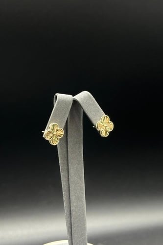 حلق ورده ذهب صافي