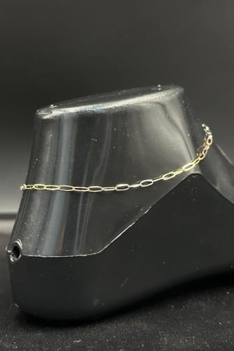 خلخال ذهب ناعم عيار 18 بتصميم مستطيلات وزن 1.4 جرا...