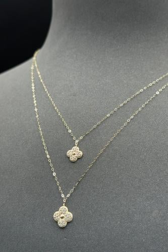 سلسلة ذهب عيار 18 دورين تصميم الماس وزن من 1.1 الى...