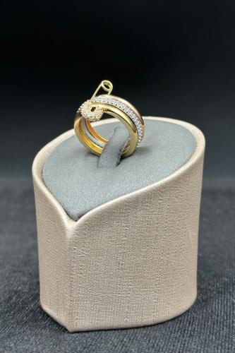 دبلة مشبك ذهب تصميم الماس عيار 18 وزن من 6.1 الى 6...