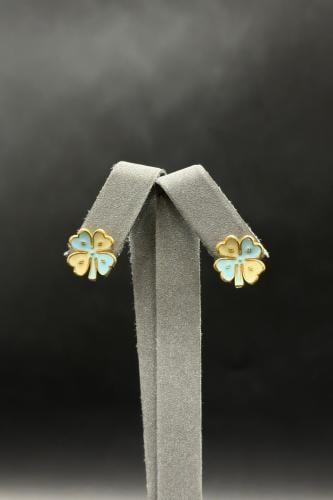 حلق ذهب عيار 21 تصميم هندي بلمسة فخامة شرقية وزن 2...