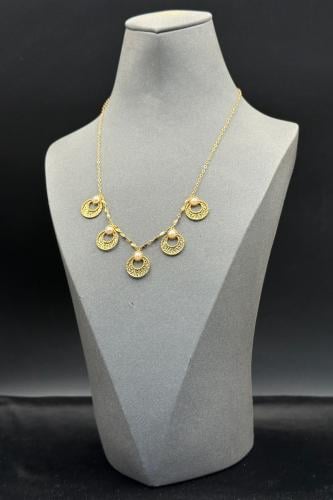 سلسال شوكر ذهب عيار 21 ارياش بحريني وزن 7.2 جرام