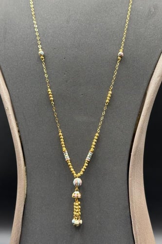 سلسال ذهب عيار ٢١ كور بتصميم هندي وزن 6.8 جرام