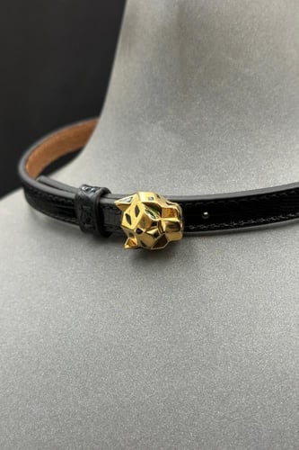 مخنق تايجر ذهب تصميم الماس عيار 18 وزن من 3.63 الى...