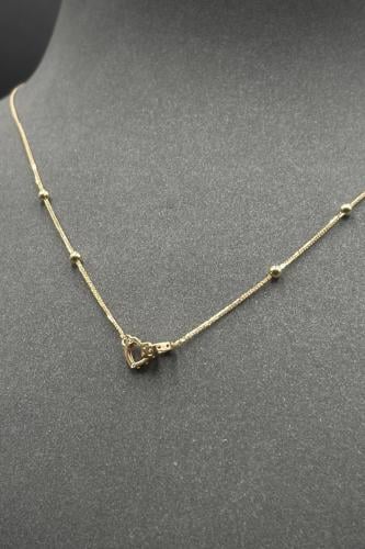 عقد قلبين ذهب صافي