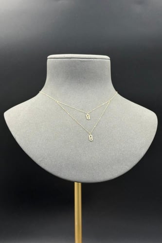 سلسال ذهب عيار 18 دورين تصميم الماس وزن من 0.6 الى...