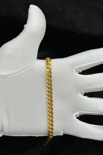 اسوارة جنزير ذهب صافي عيار 21 وزن من 4.1 الى 4.2 ج...