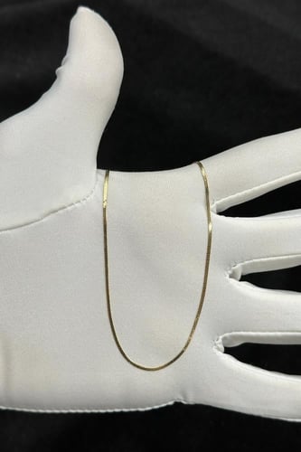 عقد ذهب عيار 18 فلات ايطالي وزن من 1.4 الى 1.6 جرا...