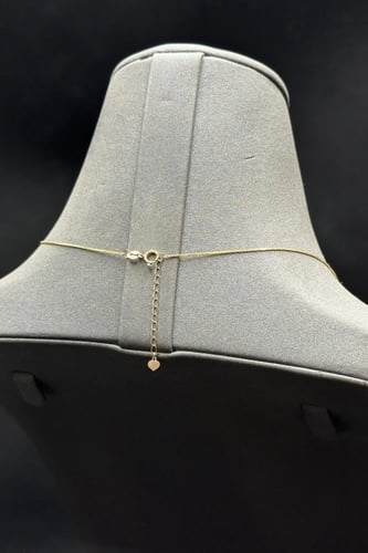 عقد قلب ذهب صافي ايطالي عيار 18 وزن 1.1 جرام