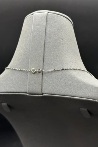 سلسال ذهب أبيض عيار 18 نقاء الفضة وزن 2.65 جرام