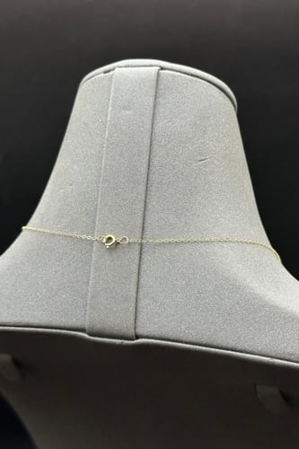 سلسلة ذهب عيار 18 دورين مسمار تصميم الماس وزن 0.9...