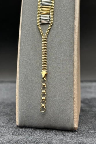 اسوارة ذهب صافي ايطالي عيار 18 وزن من 6 الى 6.1 جر...