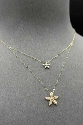 سلسال ذهب عيار 18 دورين تصميم الماس وزن من 1 الى 1...