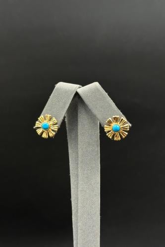 حلق رموش ذهب متعدد الألوان عيار 21 وزن من 1.2 الى...