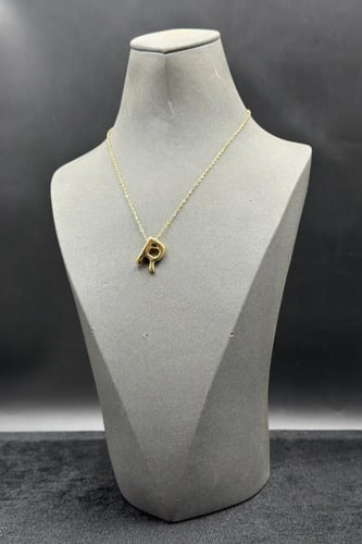 عقد حرف R ذهب صافي ايطالي عيار 18 وزن من 1.2 الى 1...