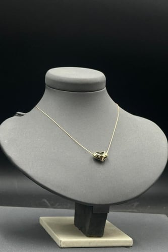 عقد قلب ذهب صافي ايطالي