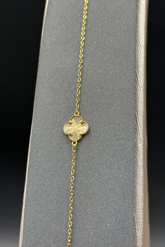 اسوارة وردة ذهب صافي عيار 21 وزن من 1.1 الى 1.4 جر...