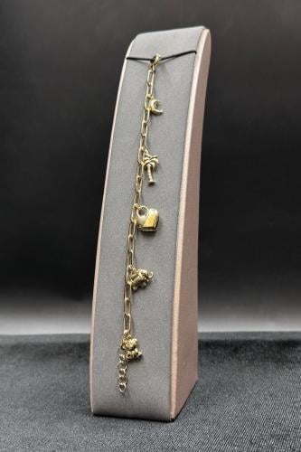 Gold bracelet 18k with an italian design 7.5 -7.6 g