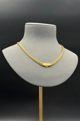 سلسلة جنزير ذهب عيار 21 الجنزير الملكي وزن 19.5 جر...