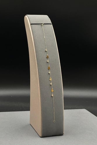 اسوارة اطفال شكل قلوب ذهب تصميم الماس