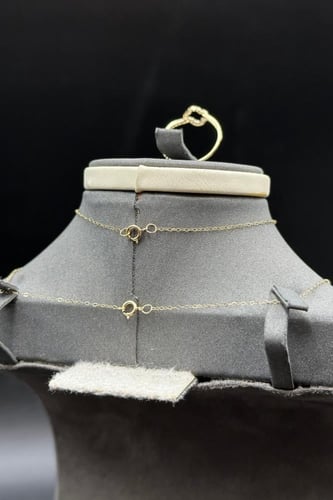 طقم دورين دورة مفرغ ذهب تصميم الماس عيار 18 وزن من...