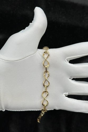 اسوارة ذهب ايطالي عيار 18 وزن 3.7 جرام